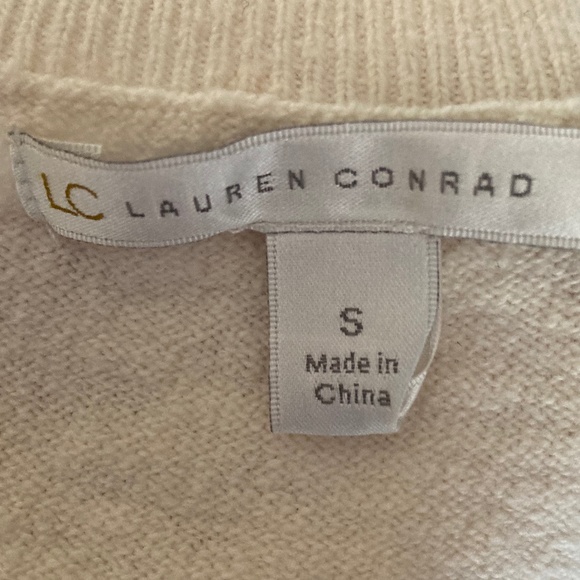 Lauren Conrad Off White Ivory Tunic Sweater Chicks S - Picture 3 of 4